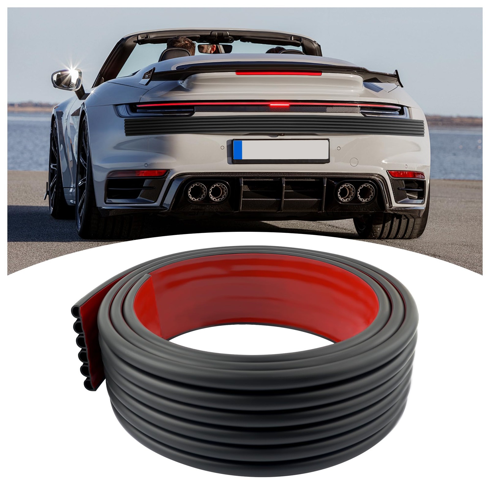 Rear Bumper Protector Guard Anti Scratch Adhesive Strip for Vehicles