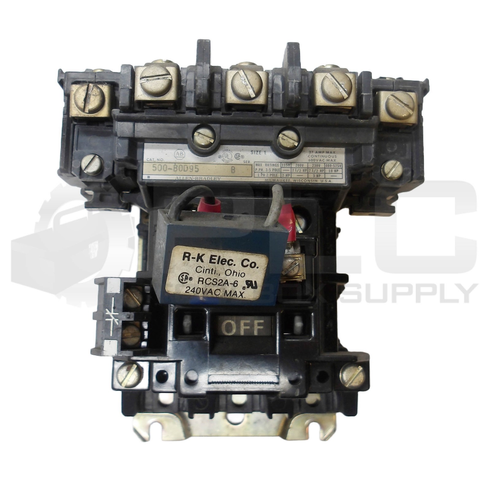 ALLEN BRADLEY 500-BOD95 /B W/ CB236 W/ 599-P01A /A W/ 595-B /B W/ RCS2A-6