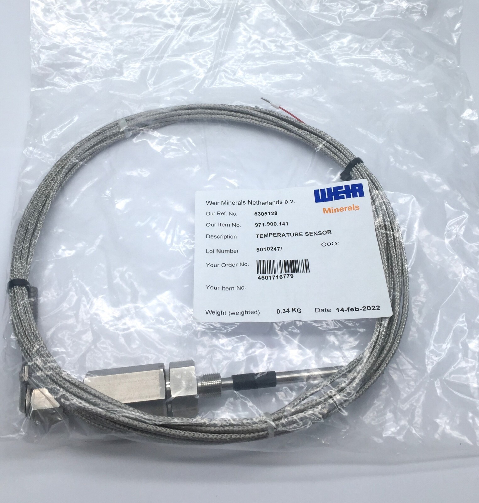 Weir Minerals 971.900.141 Temperature Sensor