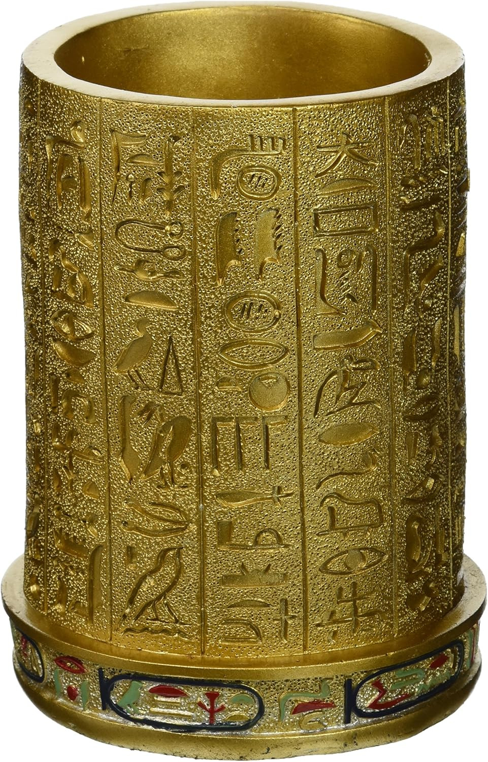 QL1244 Egyptian Pharaoh Pen Vessel,Full Color