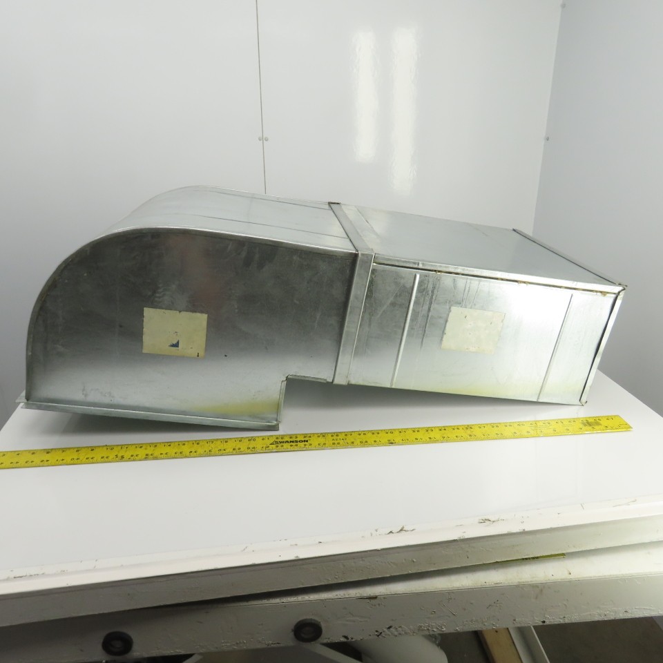 Orland DL #702 20″ x 10″ 24 Gauge Galvanized Air Duct 42″ OAL W/90° Elbow 41″OA