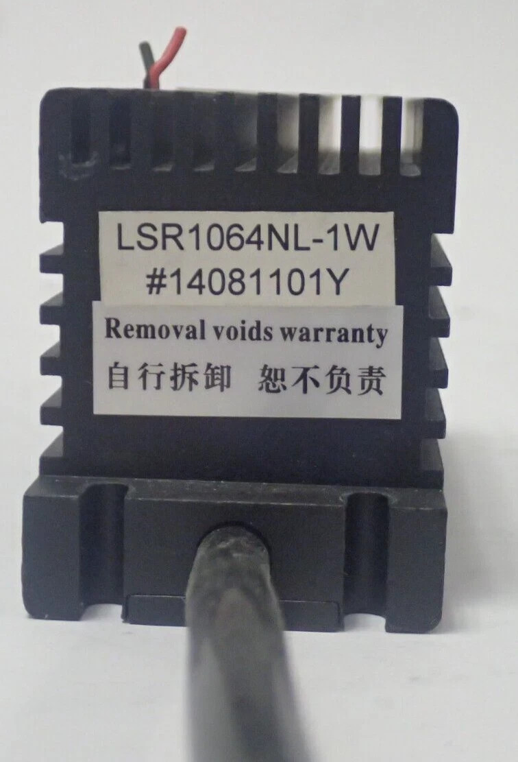 LASEVER INC. LSR1064NL-1W 1064NM WAVELENGTH 100-1500mW LASER FOR PARTS