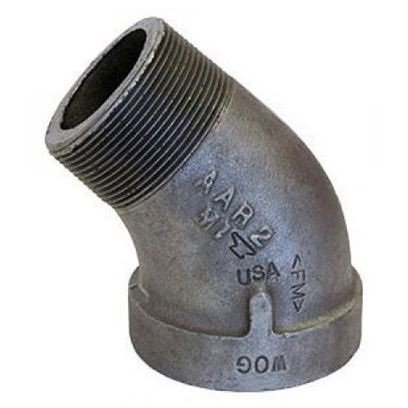 ASC Engineered Solutions 45 St Ell 3/4 Blk Mi 300# Thrd Fig 65A / 1160