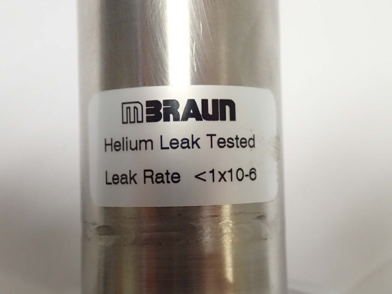 MBRAUN KF 40 COMPATIBLE PIPE WITH ELBOW HELIUM LEAK 1×10^-6 75cm LONG