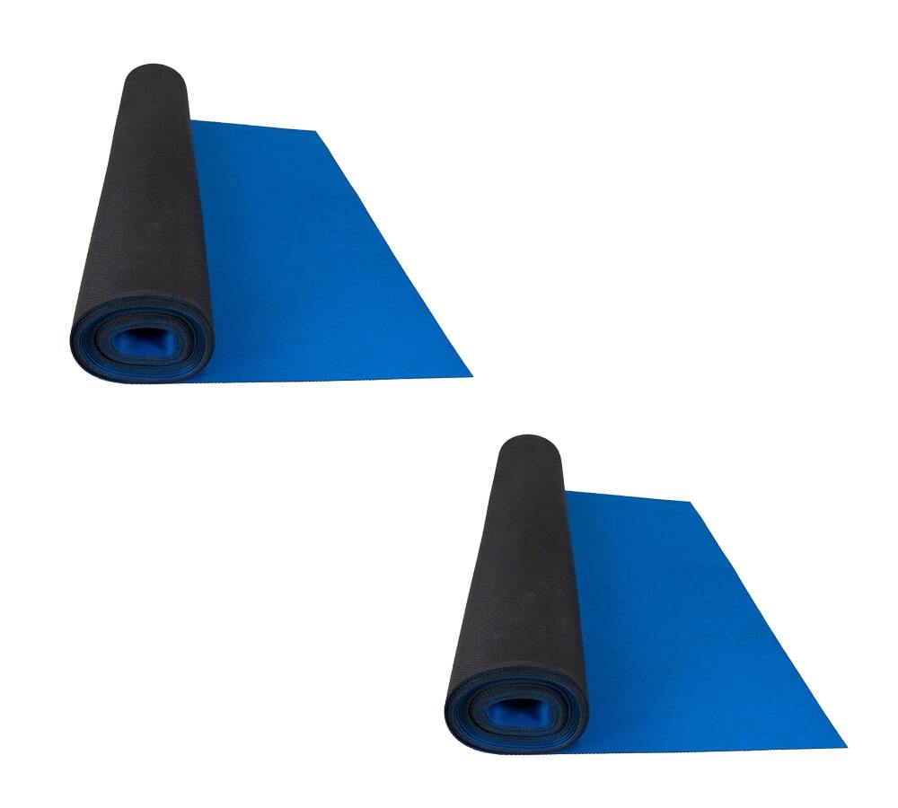(2 Pack) 20’x27″ Blue Neoprene Floor Runner w/ Non Skid Bottom
