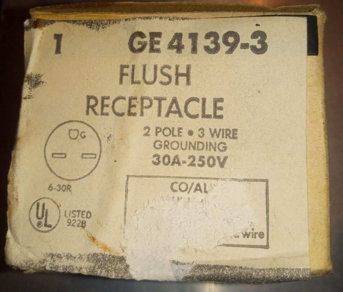 General Electric GE4139-3 Flush Receptacle *FREE SHIPPING*