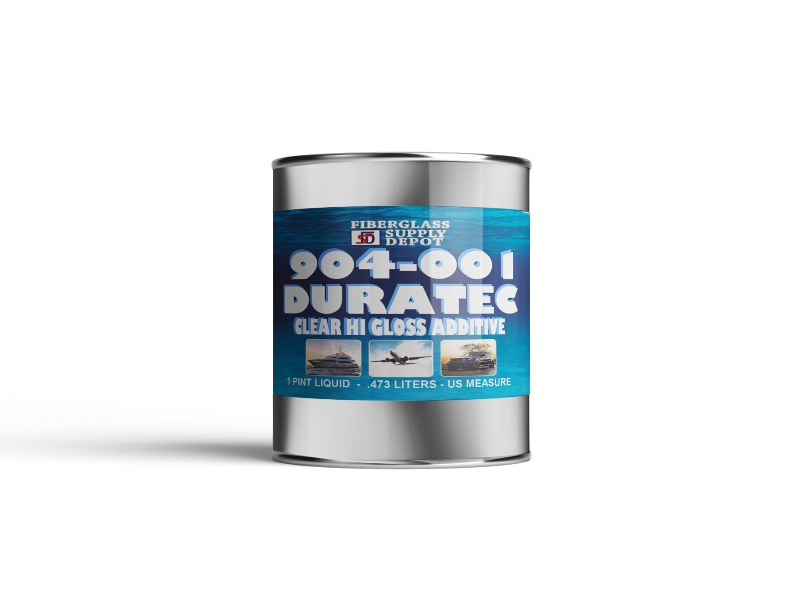 904-001 Duratec Clear Hi-Gloss Additive For Gelcoat 1 Pint Can