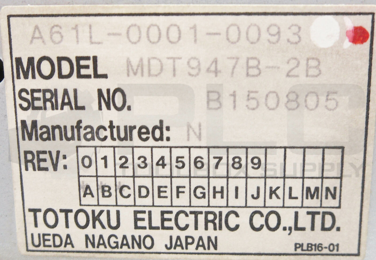 GE FANUC XA02B-0120-CE51#16M SERIES 16-M CONTROL PANEL W/ MONITOR *PARTS ONLY*