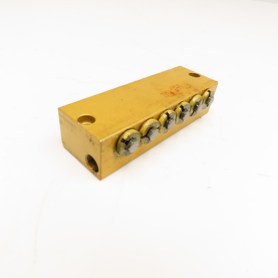 6 Way Lubrication Metering Manifold 1/4″ NPT