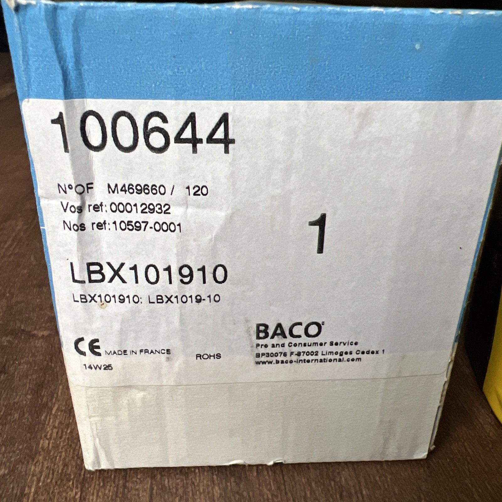 Baco LBX15302 Emergency Stop Push Button 224 220 New