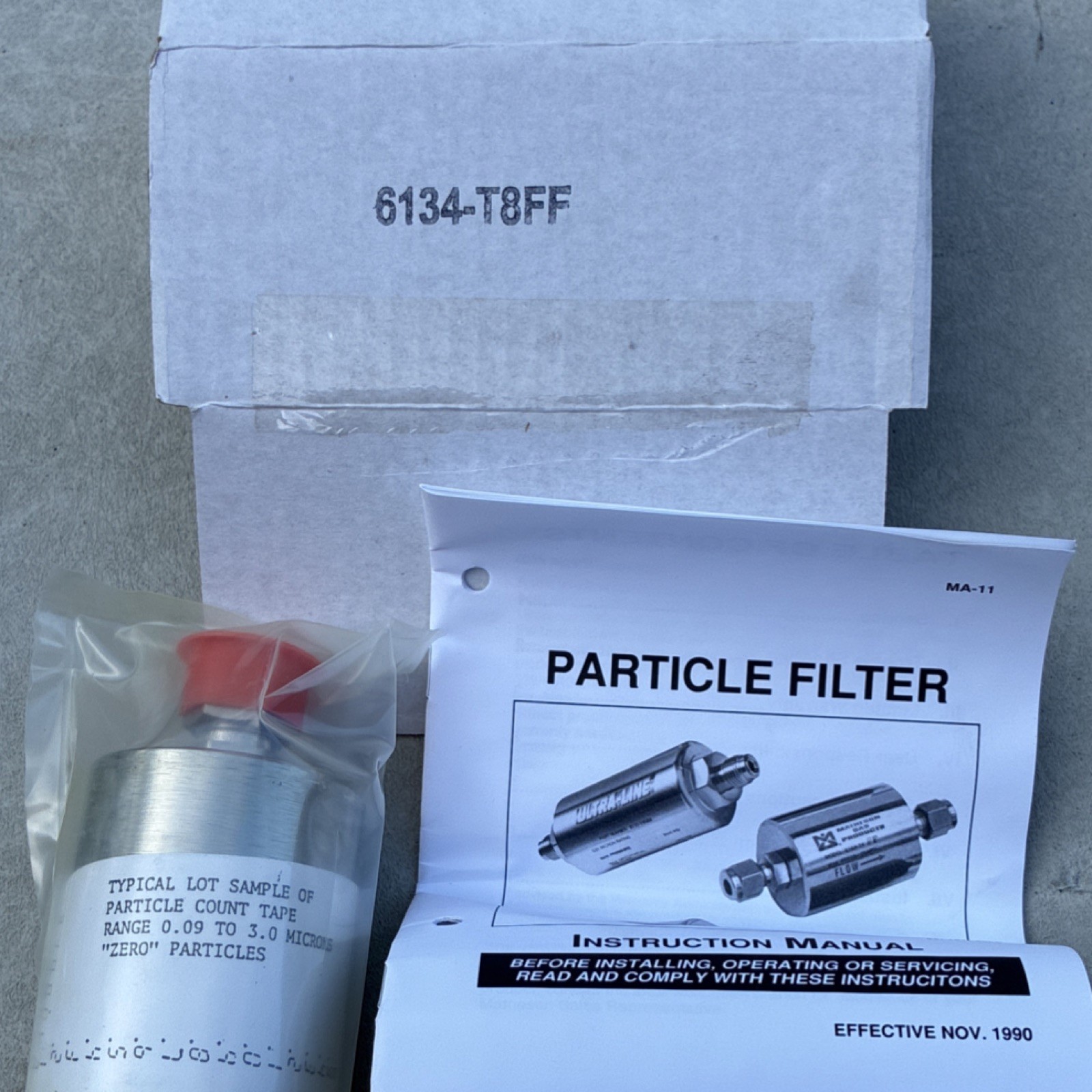Ultrafilter 6134-T8FF Particle Filter Replacement Part w/ Instruction Manual