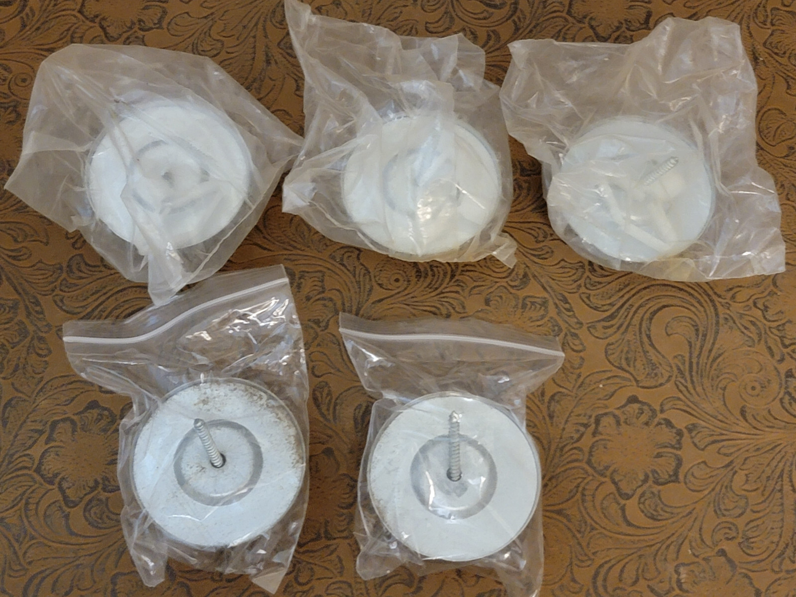 5x ROCKWOOD Concave Door Stop 409 US32D Wall Mount Satin Stainless Lot #11 ഖ