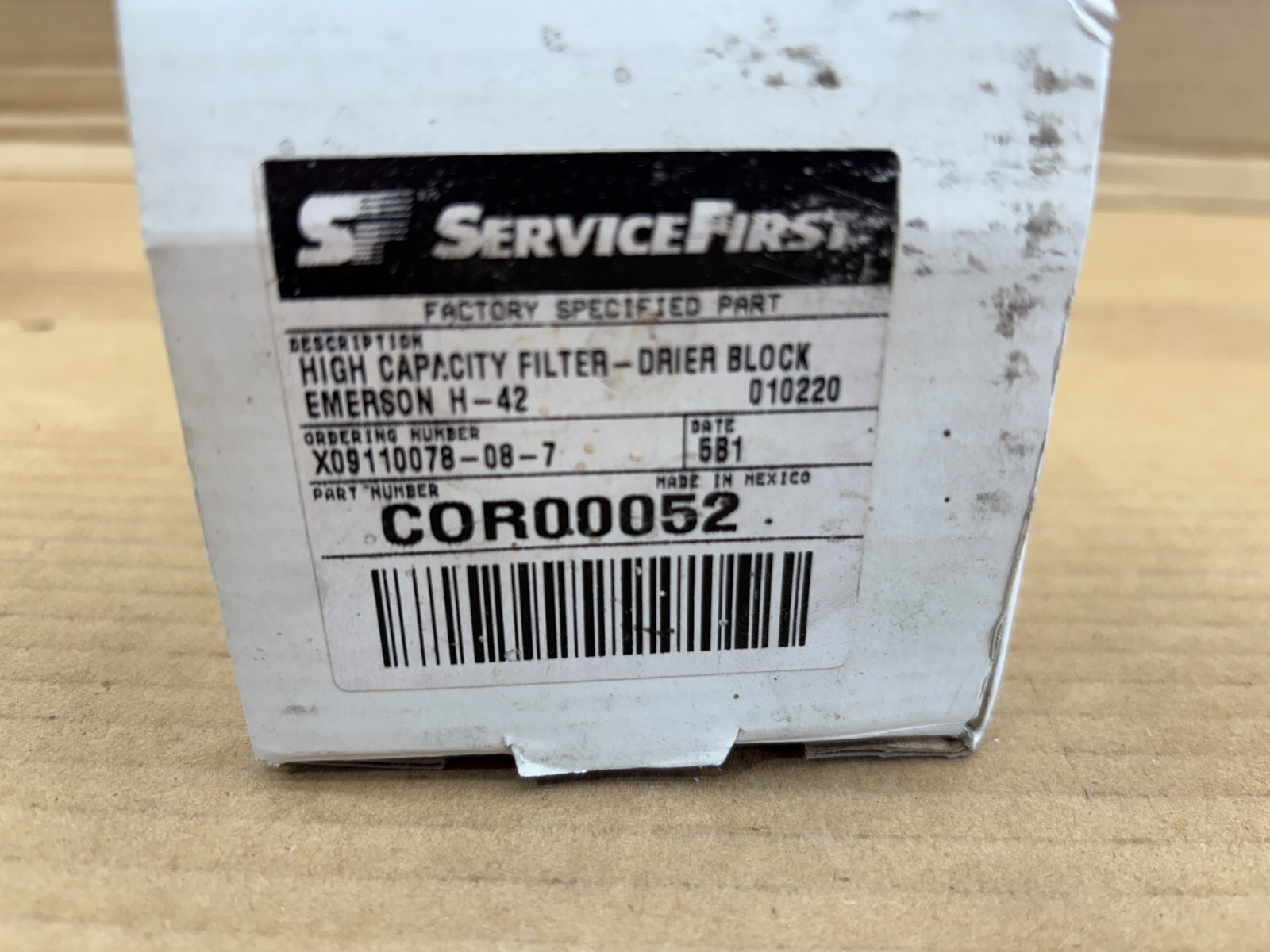 Lot of 7x Service First Emerson COR00052 High Capacity Filter Drier Block