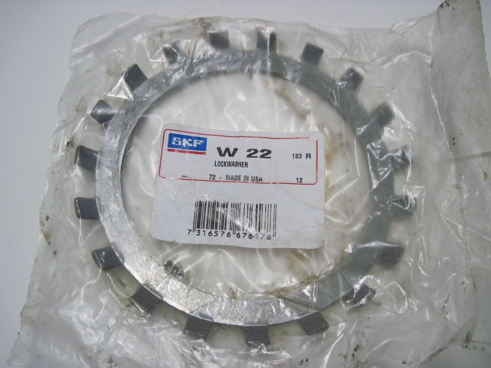 NOS SKF Lock Nut N22 & SKF Lock Washer W22 For Inch Threads 4.325-11 USA