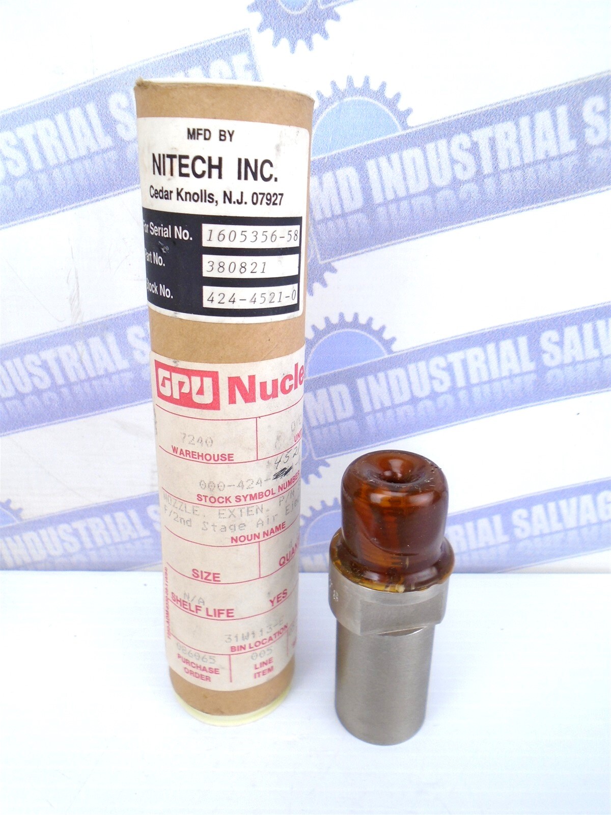 NITECH – NOZZLE EXTENSION – 380821 – 380280 – 5128 – w/2nd STAGE AIR INJECTOR