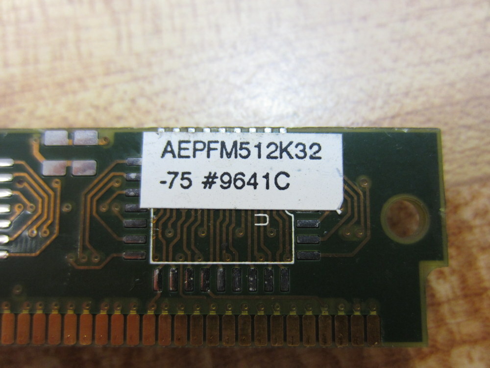Part AEPFM512K32-75 Memory Board AEPFM512K3275