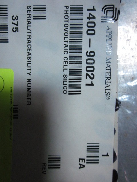 Applied Materials AMAT 1400-90021 PHOTOVOLTAIC CELL SILICO
