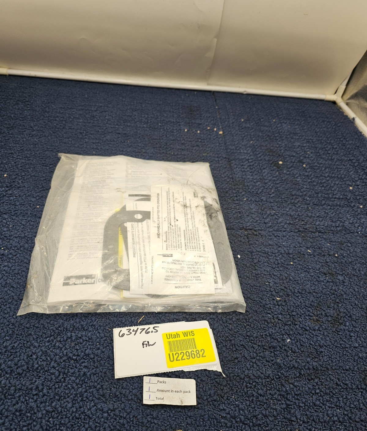 Parker Chelsea 328946X PTO Safety Caution Warning Decal Label Assembly