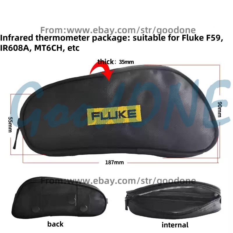 1PC NEW Portable Soft Bag Fluke Instrument Package Infrared thermometer Bag