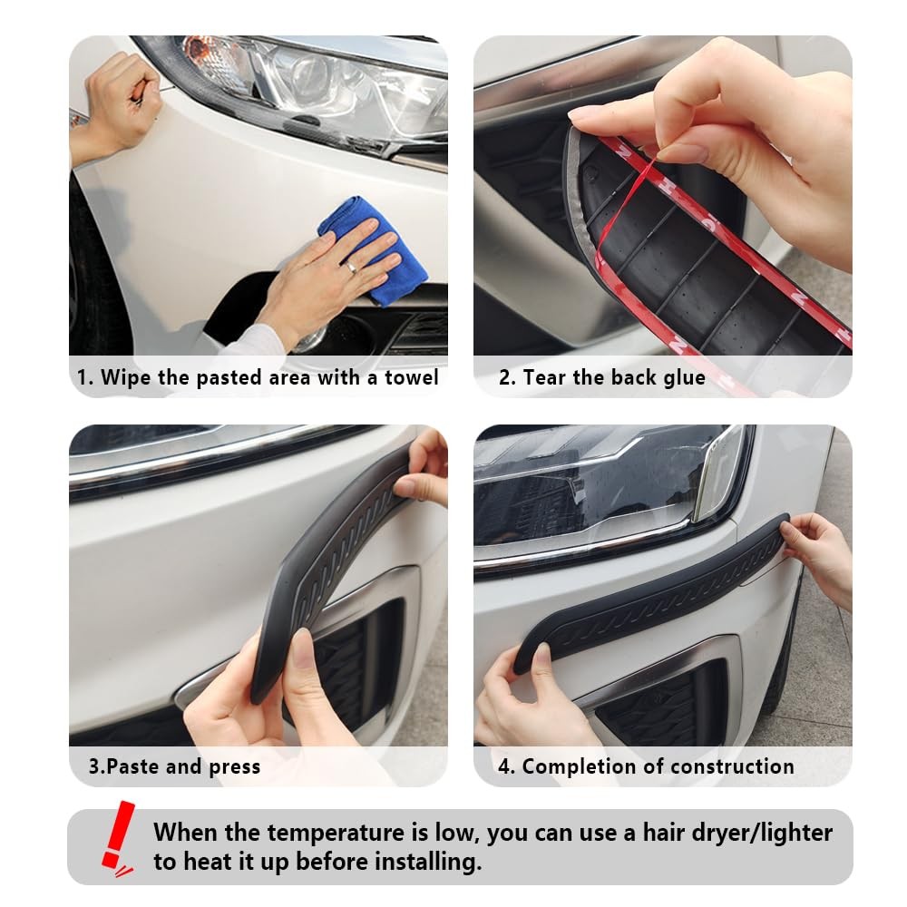 Protector de parachoques de goma para coche, anticolisión y antiarañazos