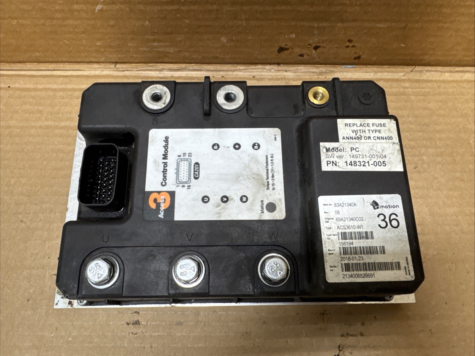 USSP Crown Access 3 Control Module PE 148321-005 83A21340A ACS3610-W1
