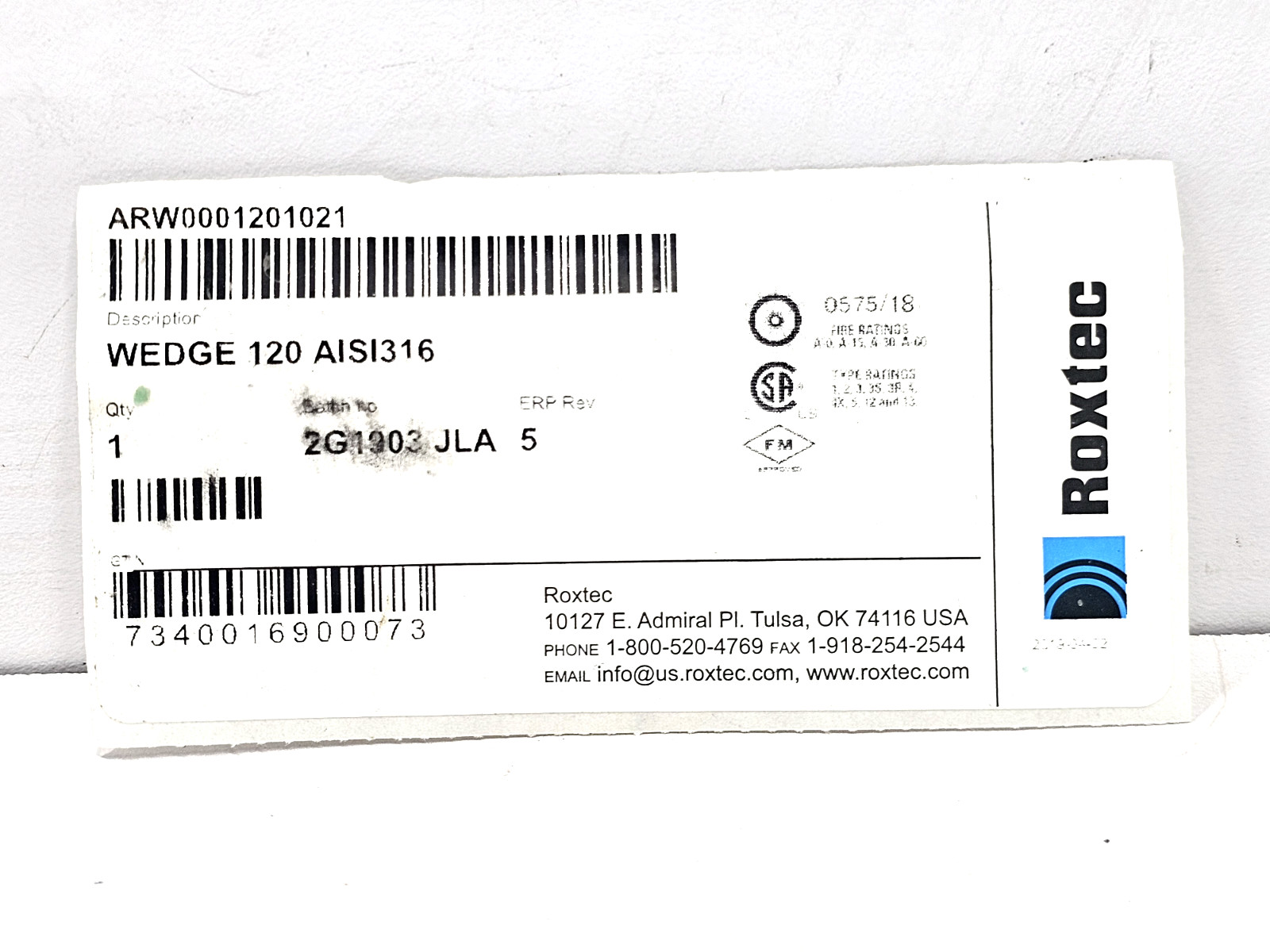 ROXTEC WEDGE 120 MADE IN USA LOT OF 2