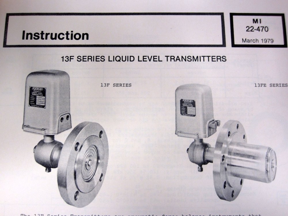 Foxboro MS 13-70 Instructions + Installation Operation Maintenance