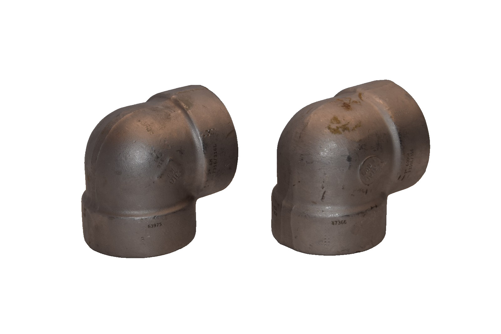 ASP A182F B16 2″ Stainless Steel 90 Degree Socket Connect Elbow (New – Lot of 2)