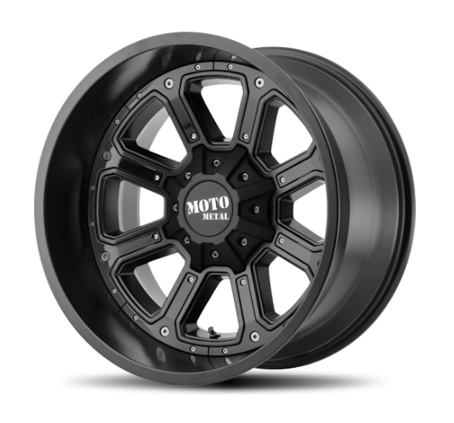 Moto Metal MO984 Shift Wheel Rim 18×9 J-2 Matte Black Gloss Inserts 18″
