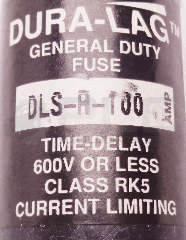 NEW BUSSMANN DLS-R-100 DURA-LAG GENERAL DUTY FUSE CLASS RK5 600V OLD VERSION