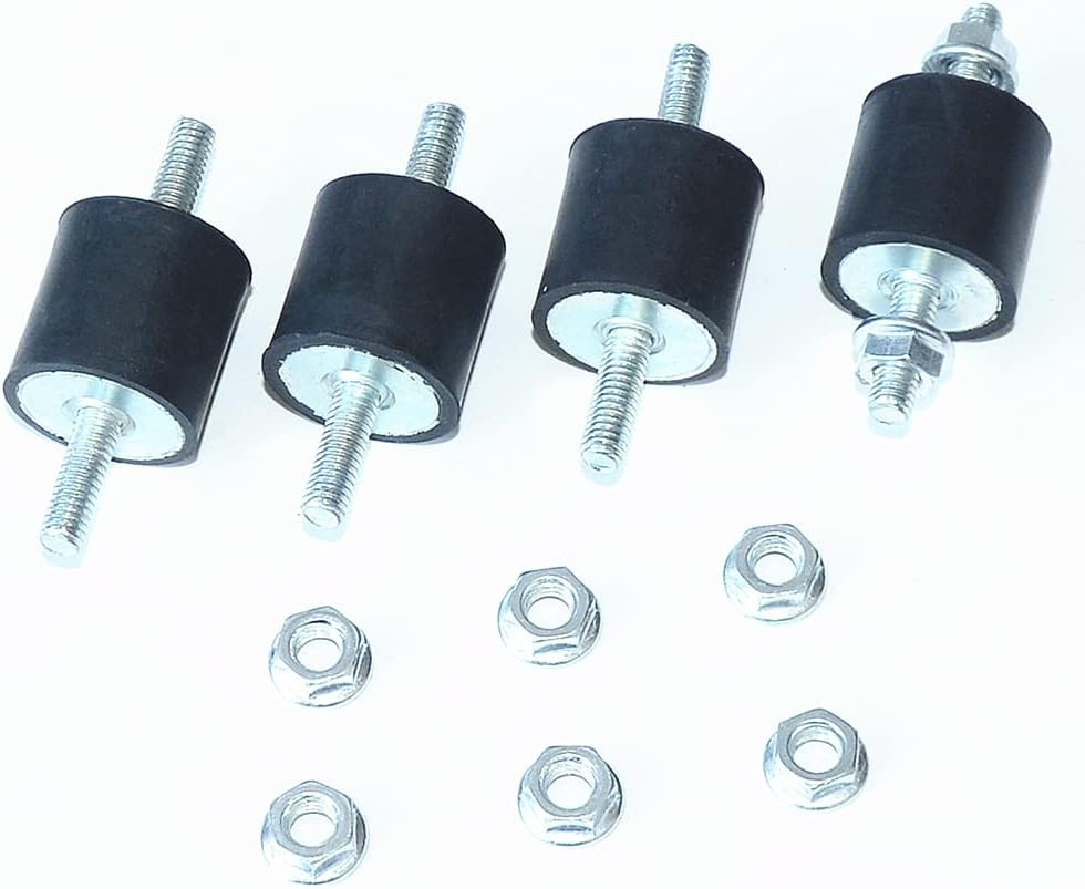 4pcs 25 x 25mm Rubber Mounts Rubber Vibration Isolator Mounts Shock Absorber