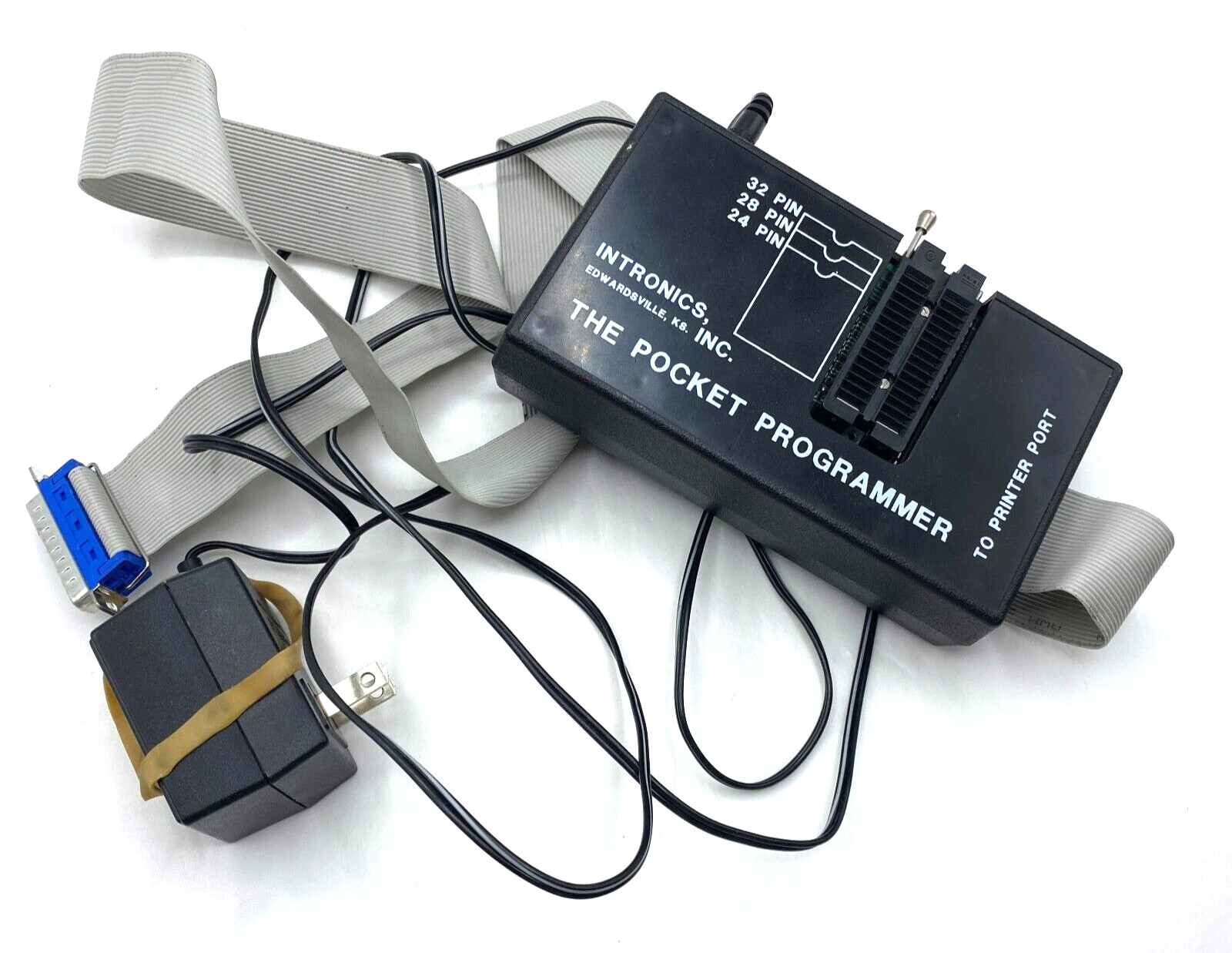 INTRONICS THE POCKET PROGRAMMER READING WRITING EPROM w/ PRINTER PORT RIBBON 🎯