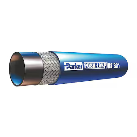 Parker 801-12-Red-Rl Push-Lok Hydraulic Hose, 3/4″ I.D, 200 Ft.