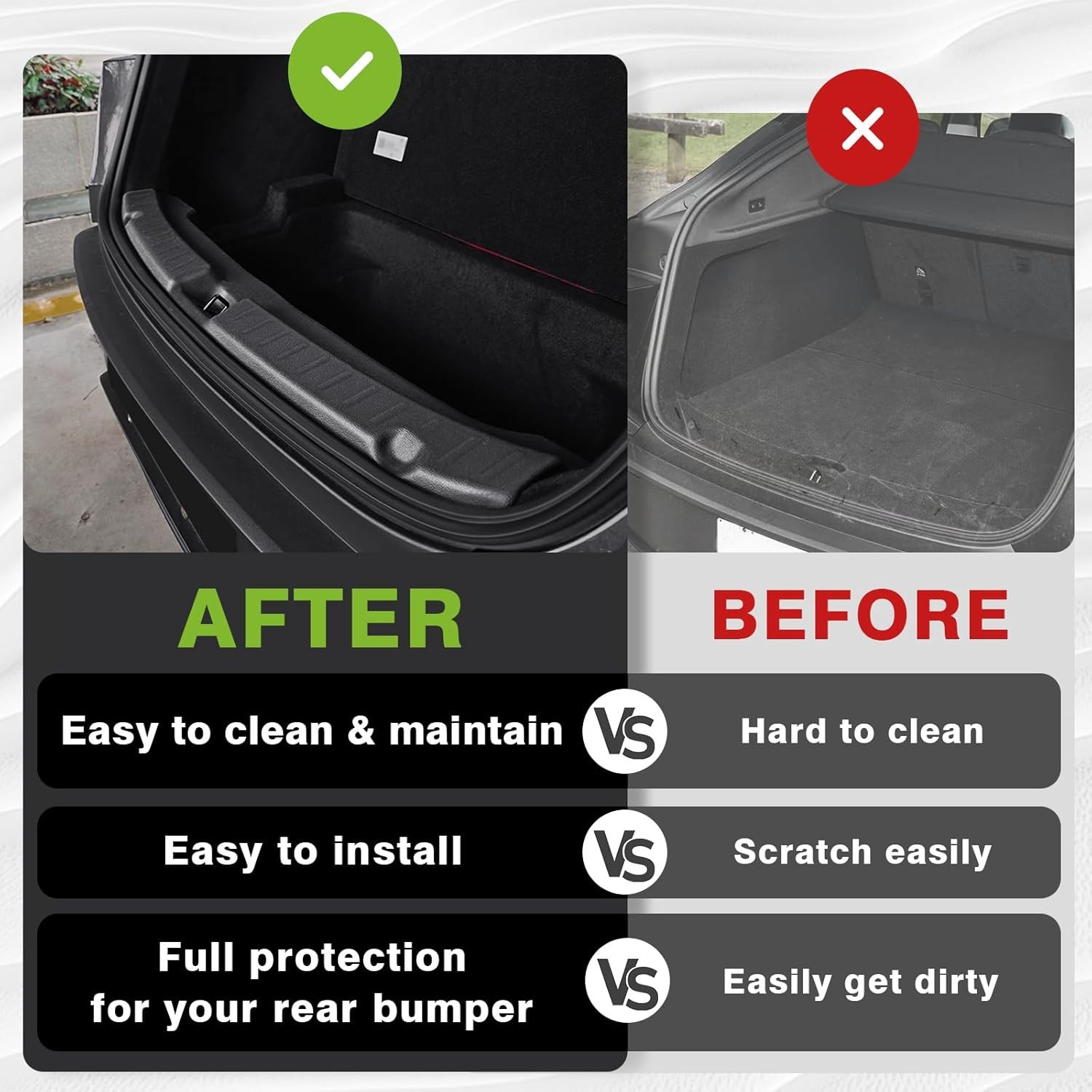 Rear Bumper Guard Protector for Tesla Model Y Juniper 2025 2026 Door Sill Cover