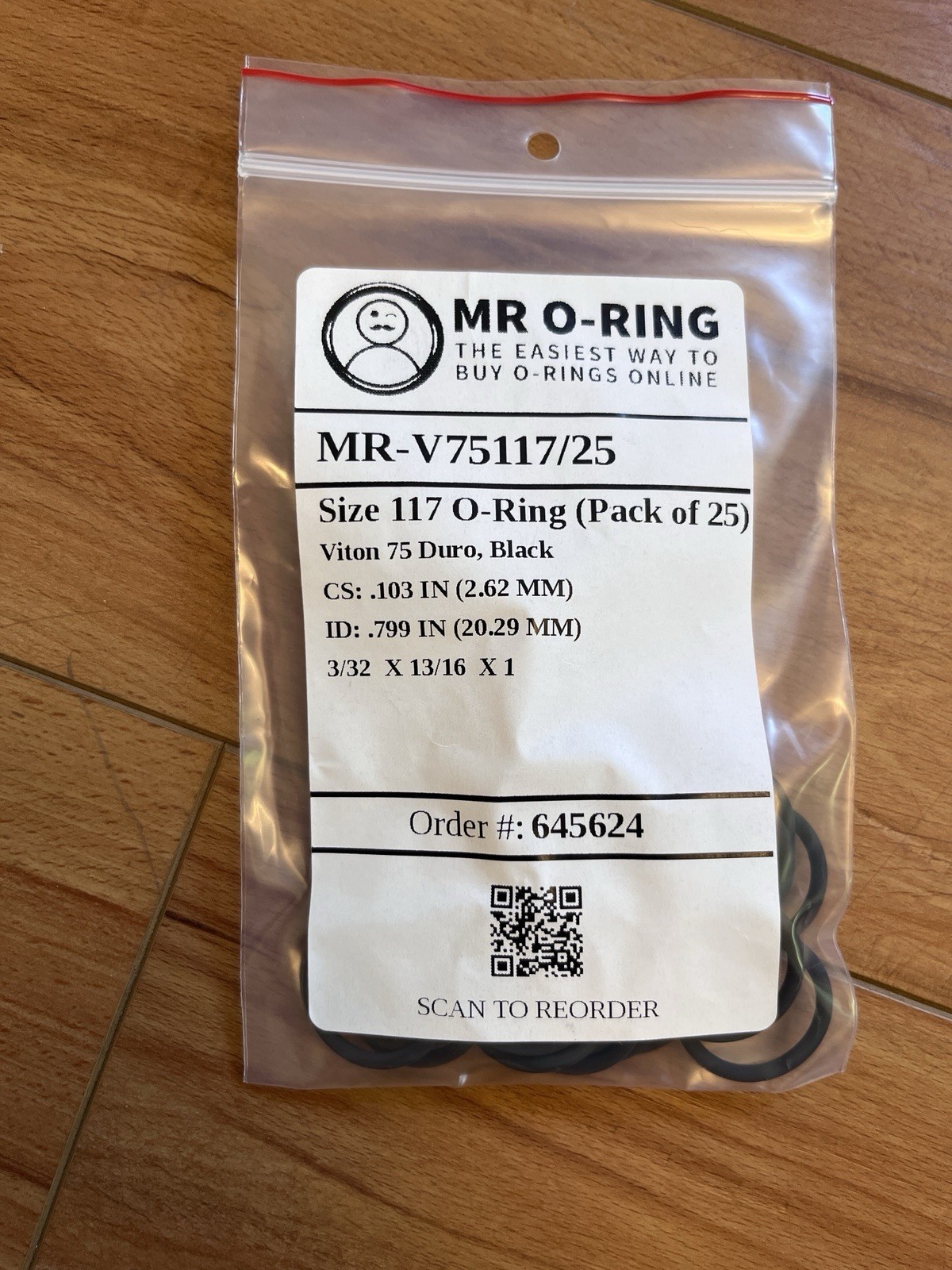 Mr. O-Ring Lot — 7 bags of assorted o rings