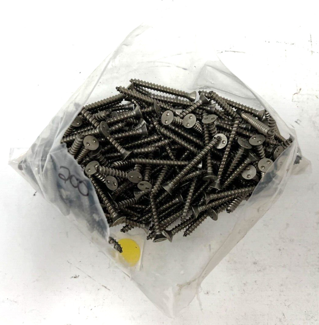 UNBRANDED FLAT SPANNER TAMPER RESISTANT SCREW #10 X 1-3/4″ (LOT OF 200) 18-8 SS