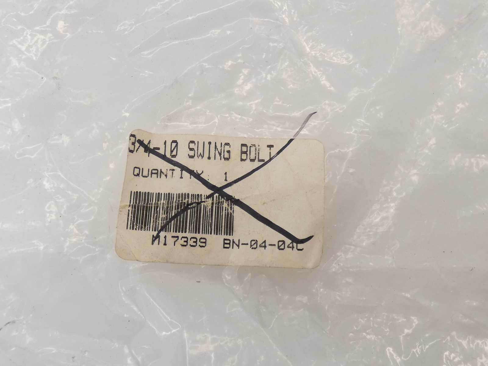 *Lot of 2* 3/4 -10 Stainless Steel Threaded Swing Bolt 5/8″ Bore – NEW Surplus!