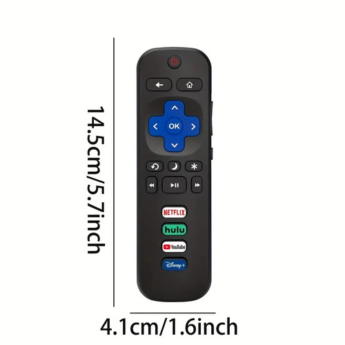 2-Pack New Replacement Remote For All Roku Smart TV TCL Hisense Onn Philips LG