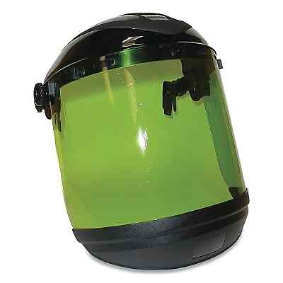 Sellstrom S31201 Arc Flash Faceshield Hard Hat Mount 8 In X 15 In Black/Lt Green