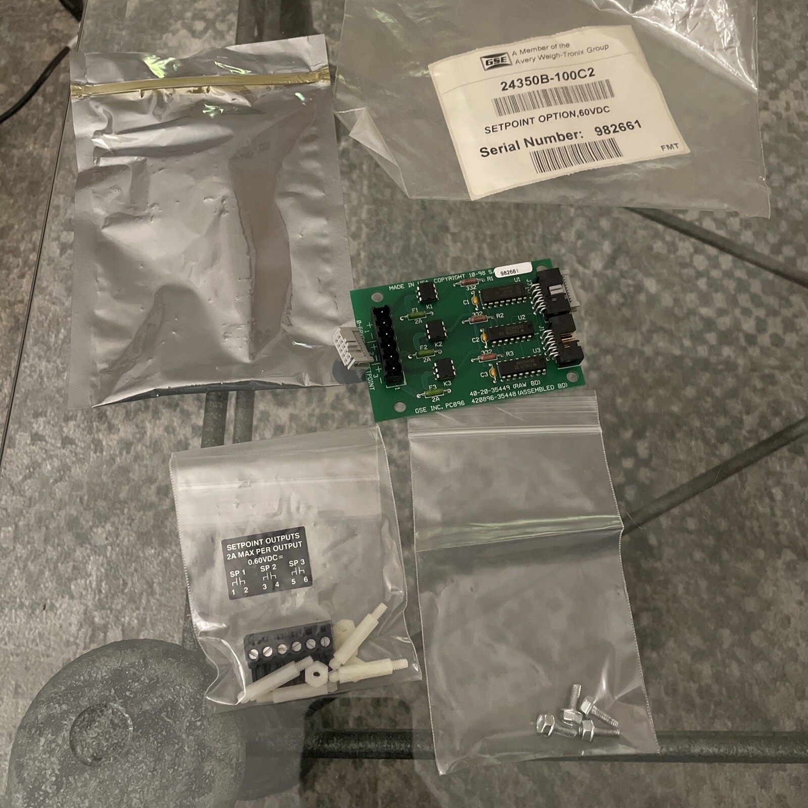 Avery Weigh Tronix GSE Module Relay Output 24350B-100C2