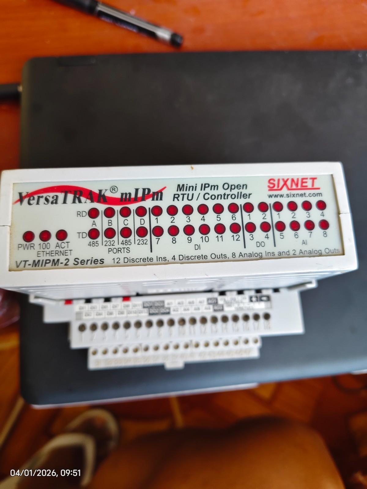 Sixnet VersaTrak Mini IPM Open RTU Controller, Model VT-MIPM-241-D