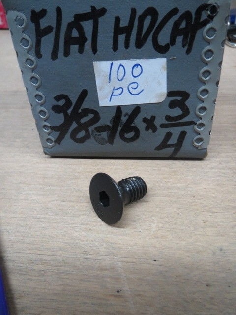 3/8-16 X 3/4 FLAT HEAD CAP SCREW 100 PCS (LL0572-1)