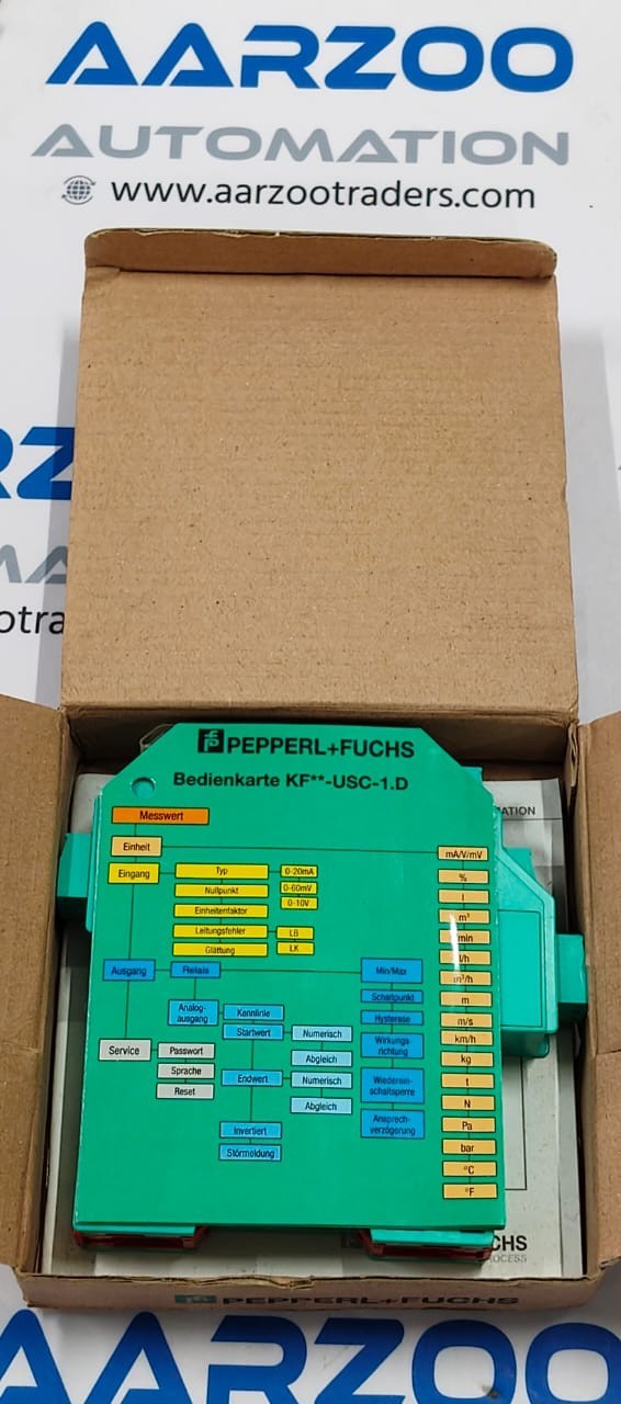 PEPPERL+FUCHS KFU8-USC-1.D SIGNAL CONVERTER WITH TRIP VALUE K-SYSTEM 188750