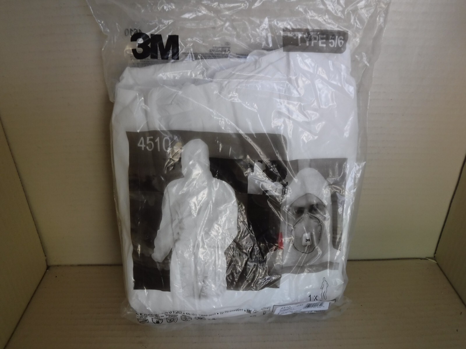 3M 4510-2XL Disposable Coveralls, Hooded, 2Xl, Non-Porous Film Laminate,