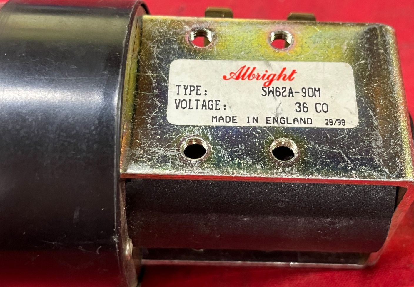 ALBRIGHT SW62A-90M DC CONTACTOR 36 VOLTS