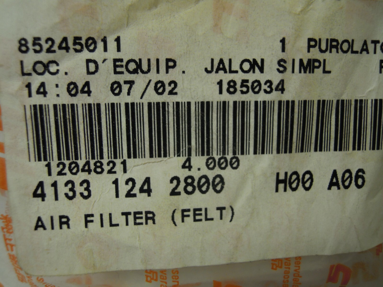 LOT of 4 X STIHL 4133-124-2800 AIR FILTER OEM GENUINE PARTS *NEW