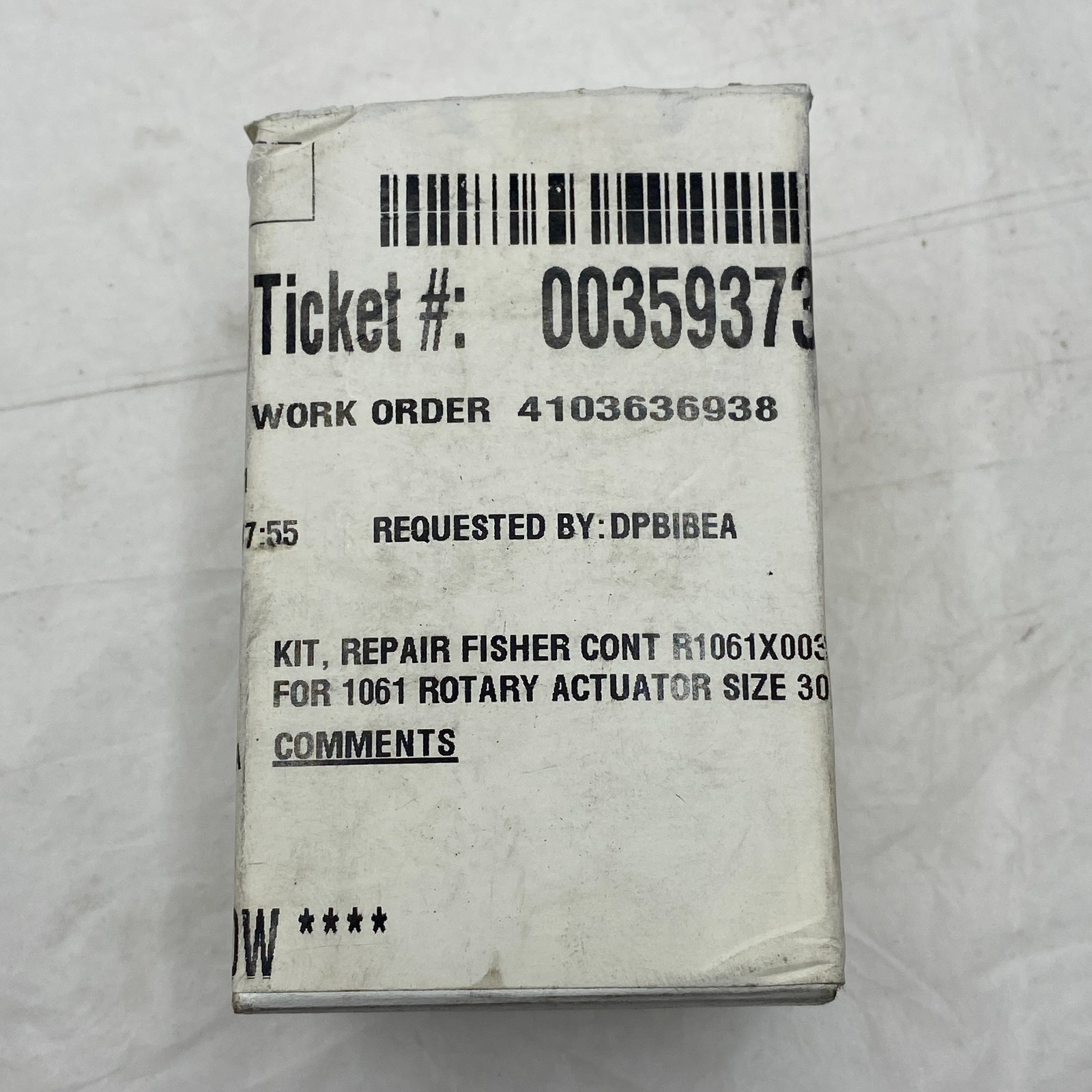 FISHER PARTS R1061X00302 Rotary Actuator Repair Kit, O-Ring (6-PCS) 🎯