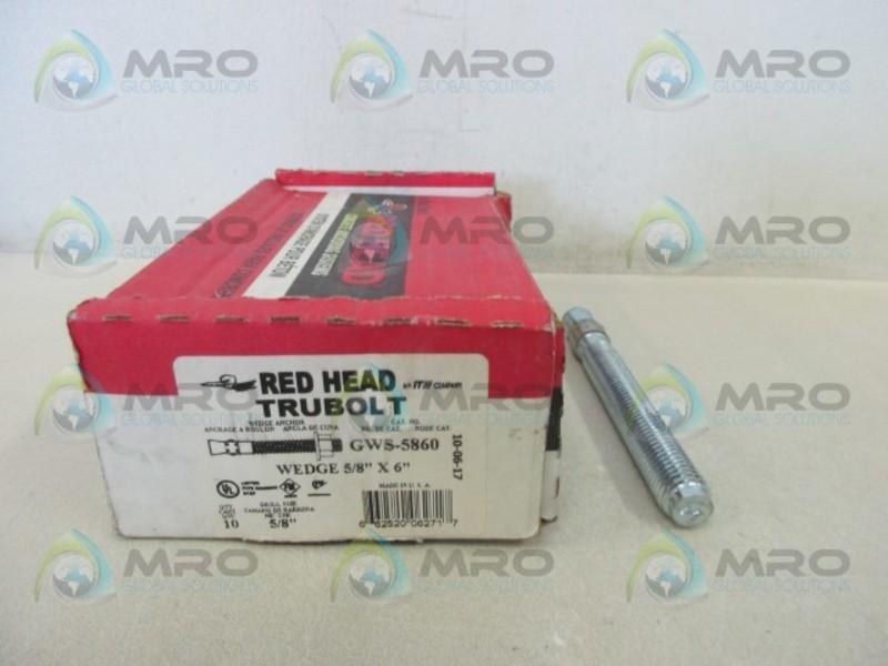 RED HEAD GWS-5860 TRUEBOLT WEDGE ANCHOR (BOX OF 10) NSMP