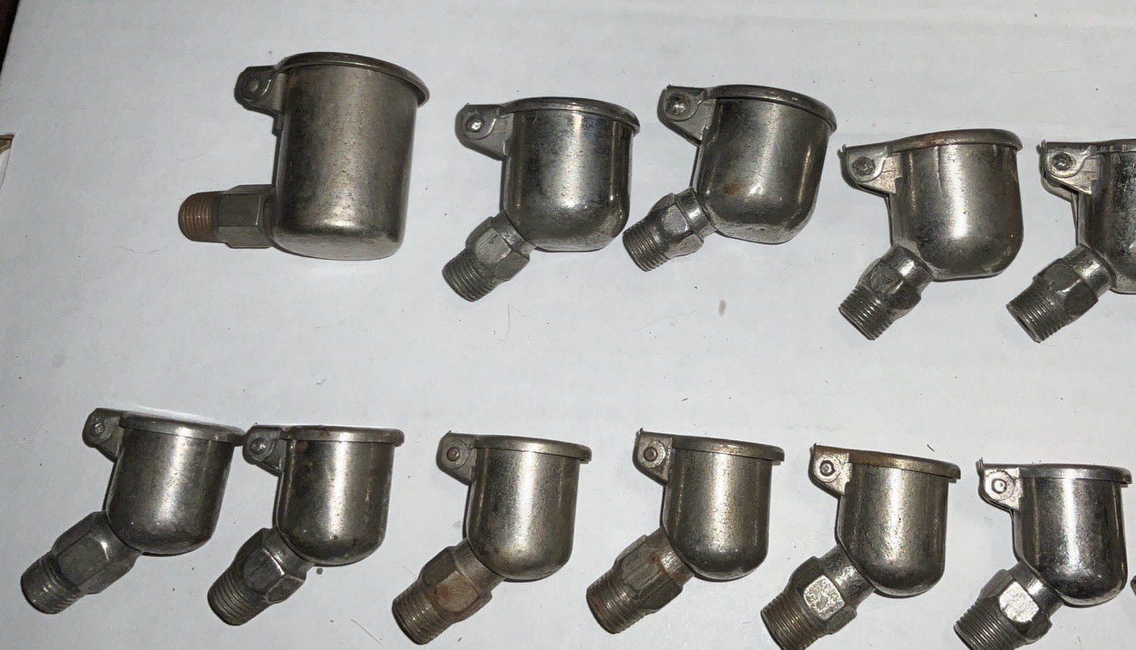 NEW NOS lot of 17 vintage GITS BROS oiler oil cups Variety Of Sizes.