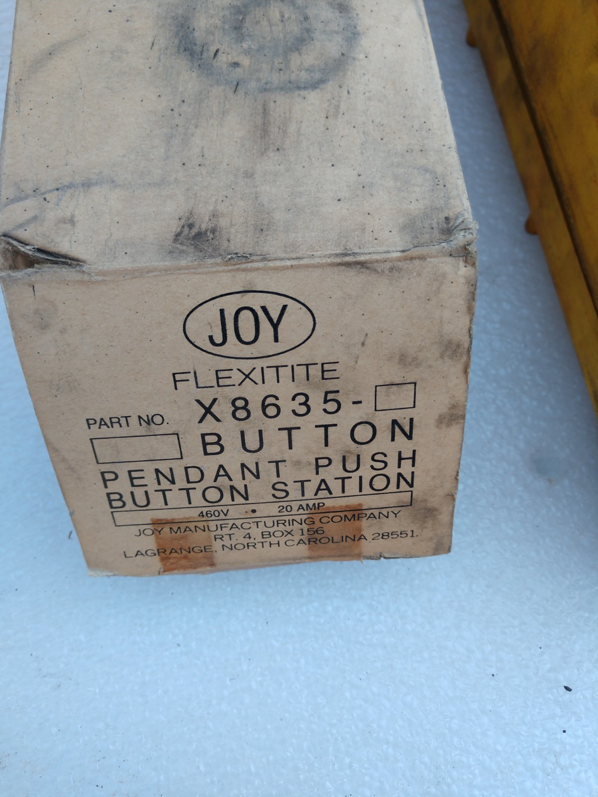 Joy Flexitite X8635 6 button crane control pendant BRAND NEW NOS